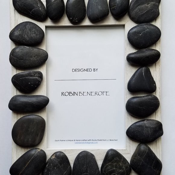 Picture Frame - Unique Hand-Crafted with Rocks - Picture 2 of 6